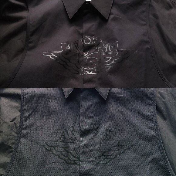 NEW Jordan Nike Air Long Sleeve Snap Button Shirt Jacket Medium Cotton $590 - Picture 9 of 13